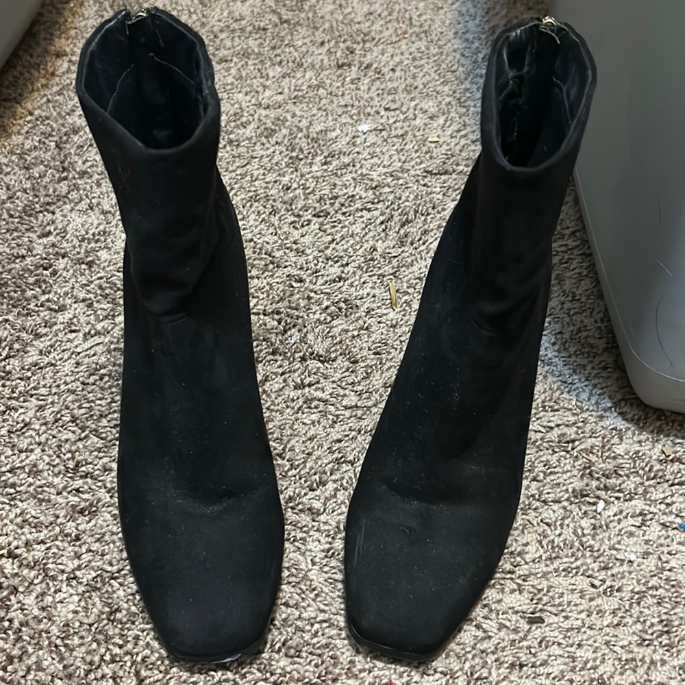 Black high heel boots size 7.5